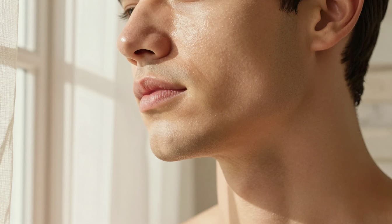 Hombre con retinol para hombre: guía sin, fotografía editorial masculina