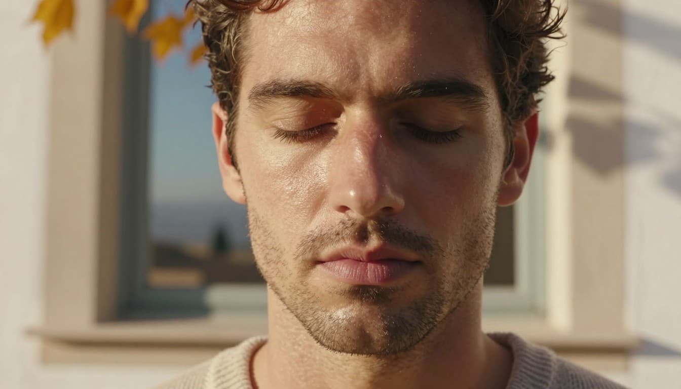 Hombre con rutina facial para hombres: guía, fotografía editorial masculina